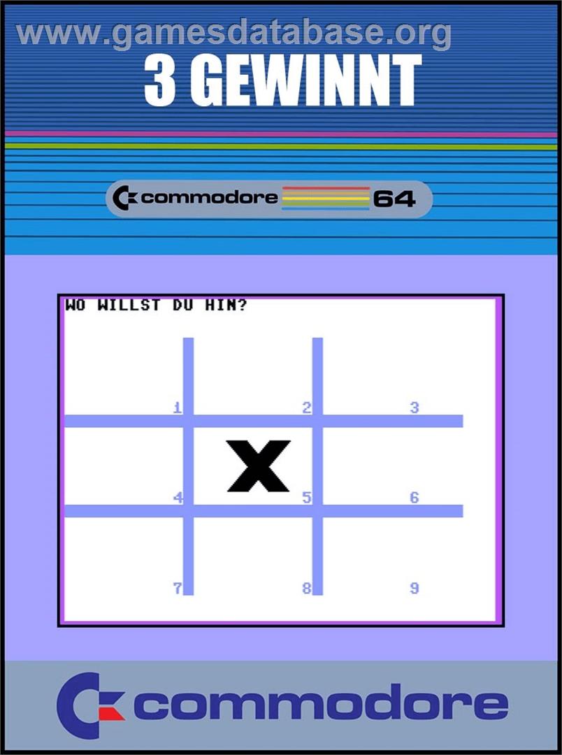 3-gewinnt - Commodore 64 - Artwork - Box