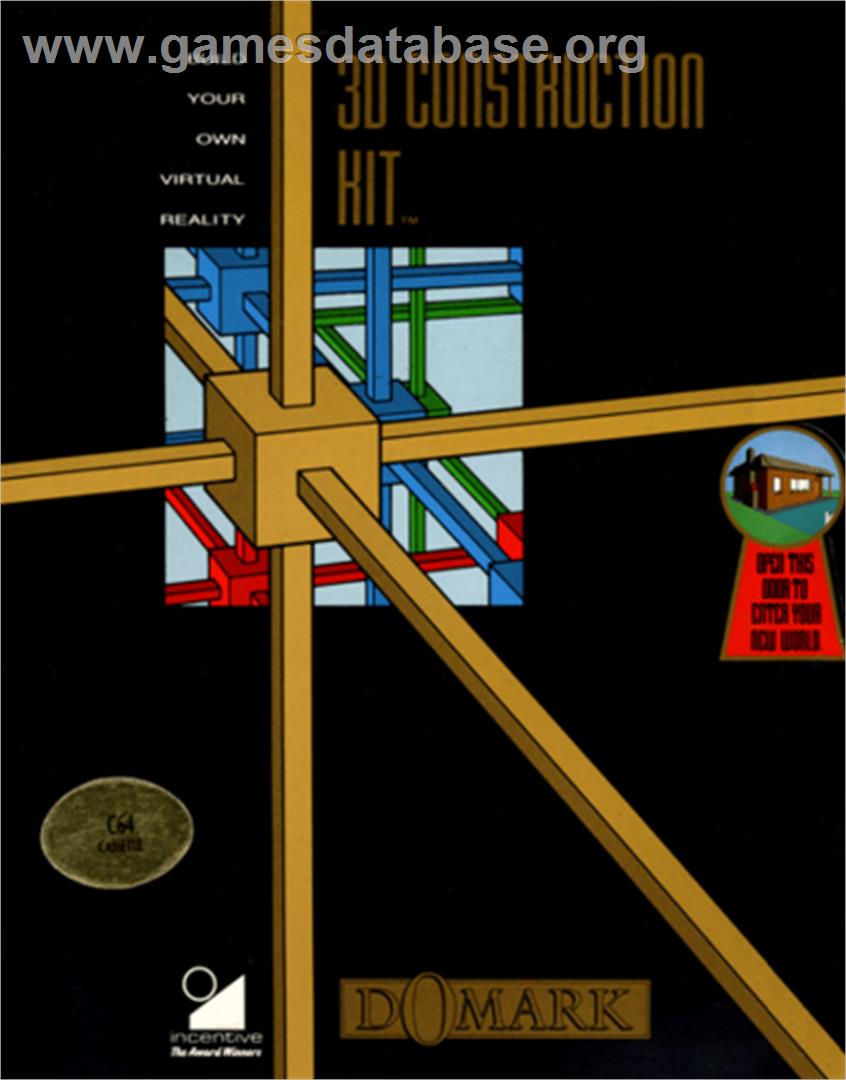 3D Construction Kit - Commodore 64 - Artwork - Box