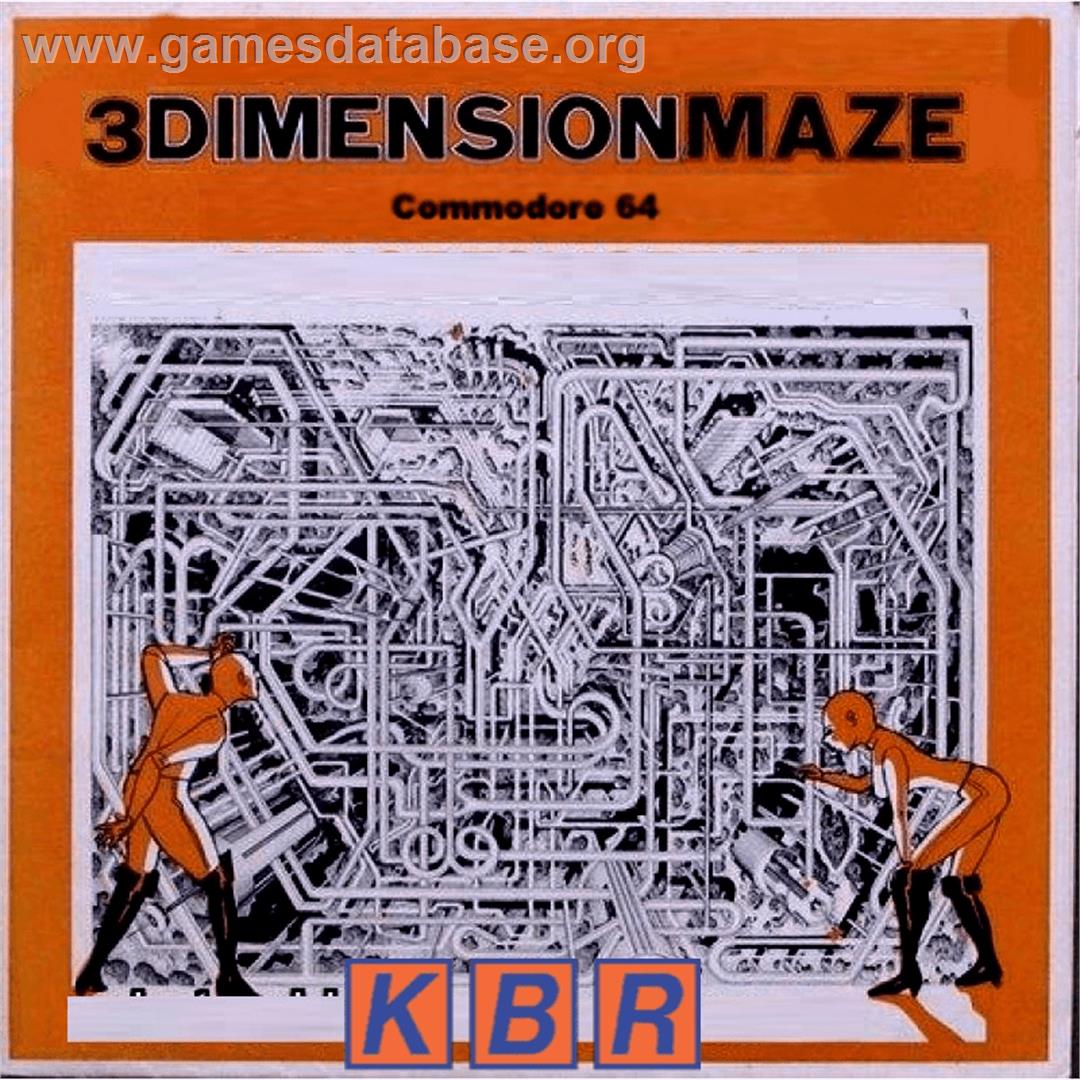 3 Dimension Maze - Commodore 64 - Artwork - Box