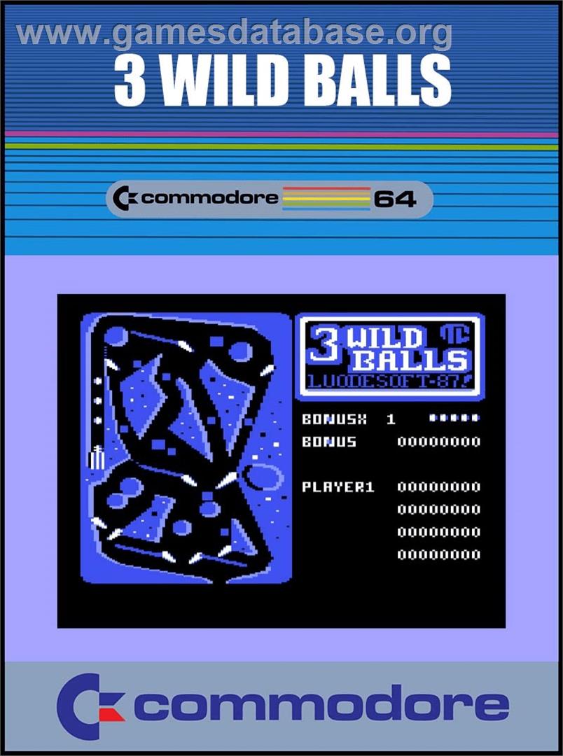 3 Wild Balls - Commodore 64 - Artwork - Box