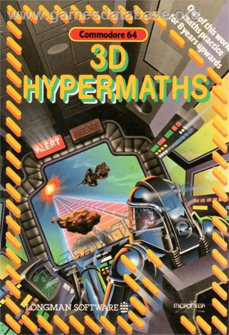 3d Hypermaths - Commodore 64 - Artwork - Box