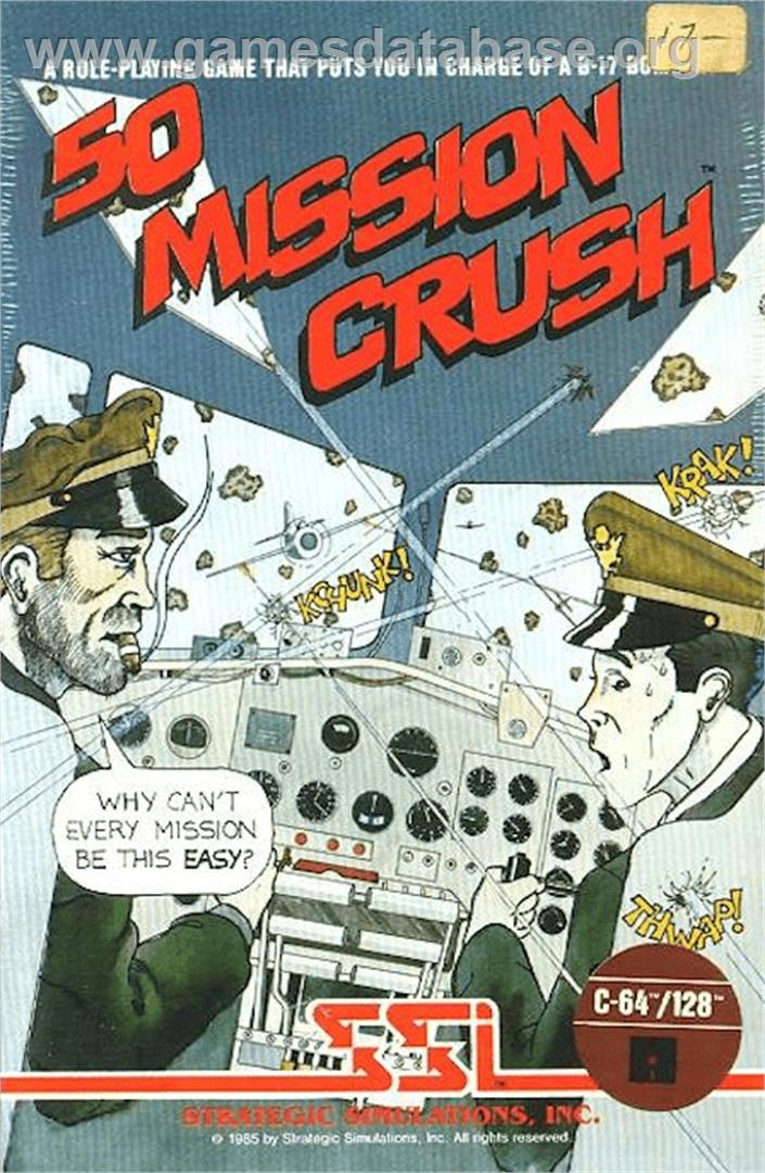 50 Mission Crush - Commodore 64 - Artwork - Box