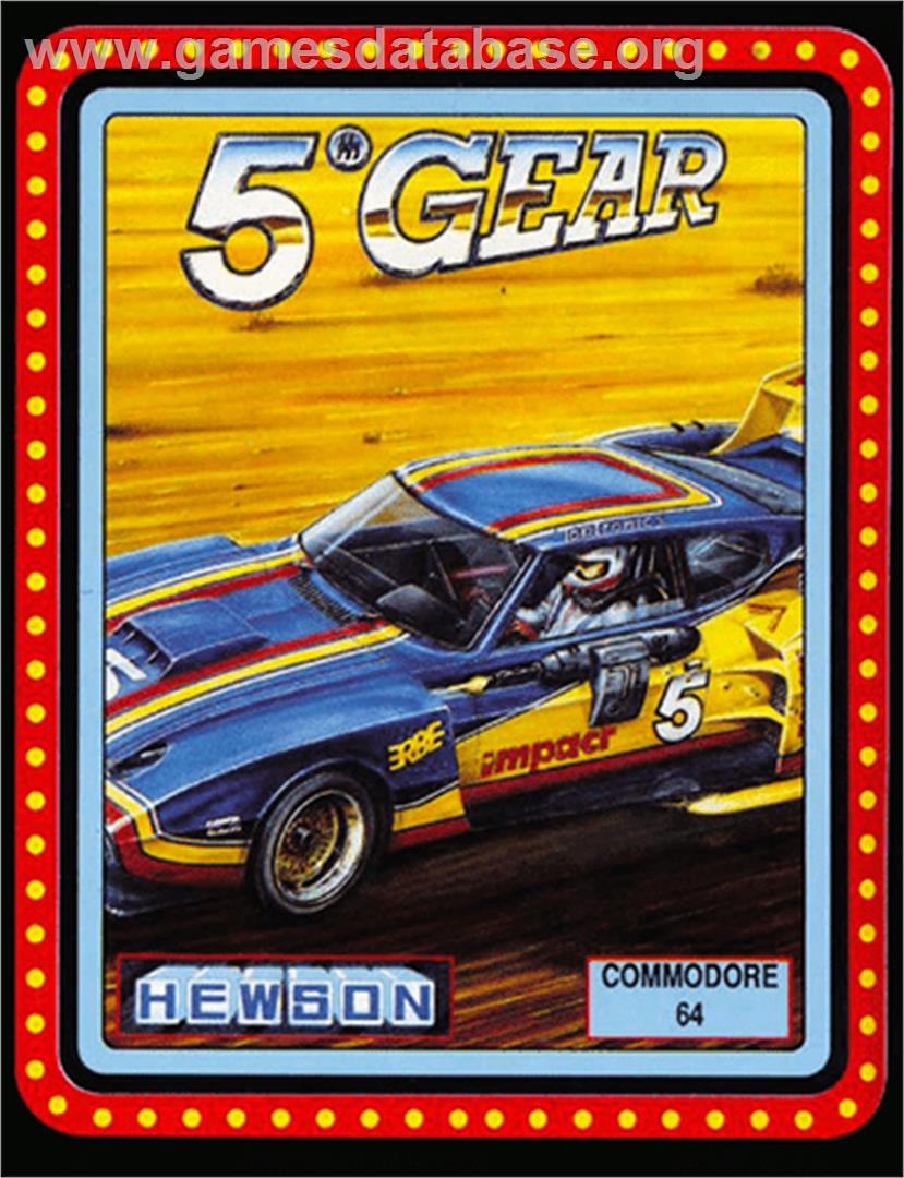 5th Gear - Commodore 64 - Artwork - Box