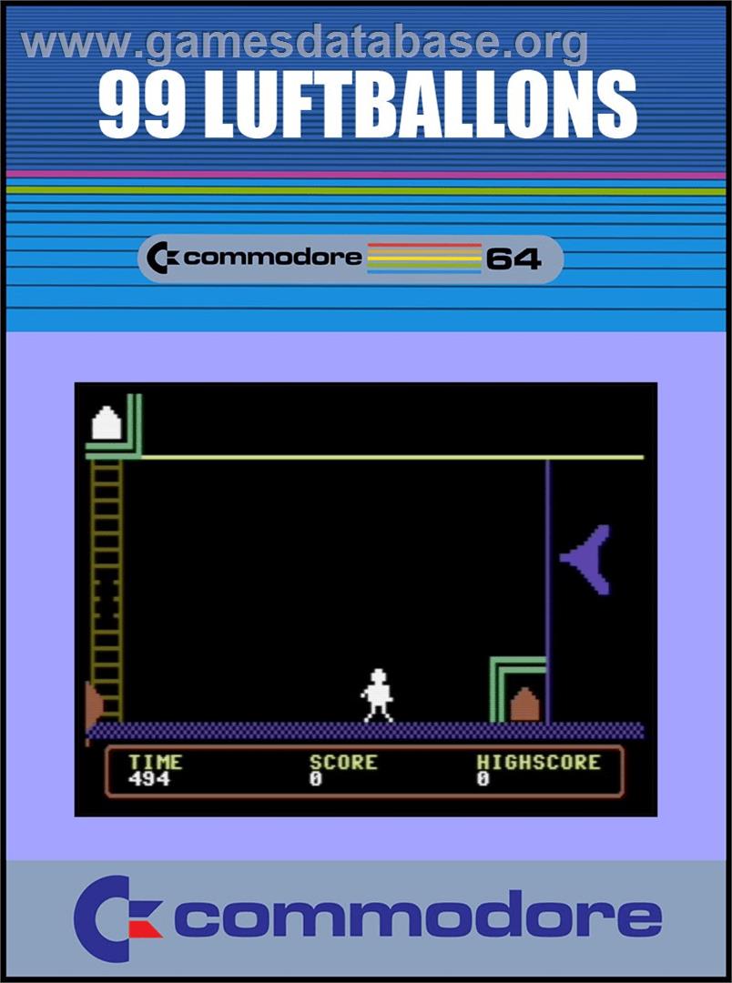 99 Luftballons - Commodore 64 - Artwork - Box