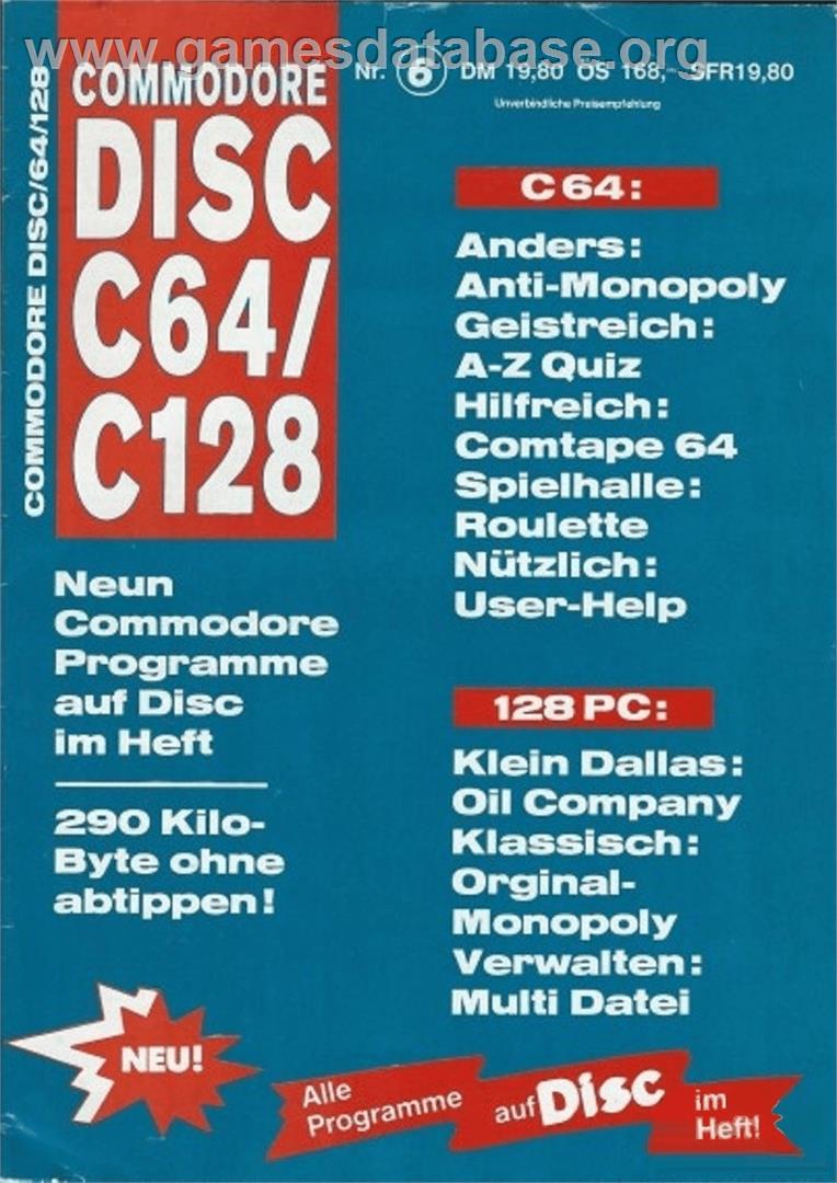A-z Quiz - Commodore 64 - Artwork - Box