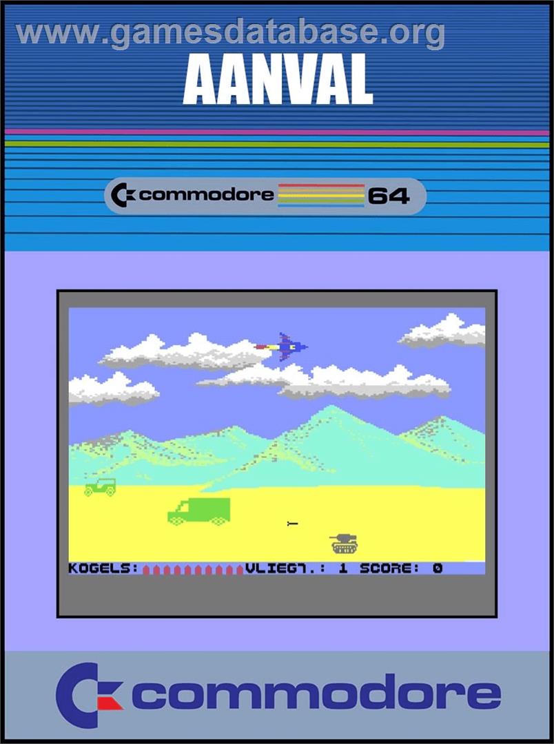 Aanval - Commodore 64 - Artwork - Box
