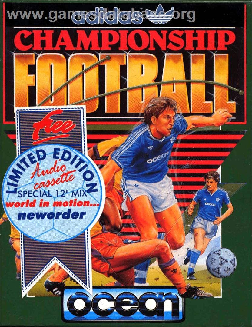 Adidas Championship Football - Commodore 64 - Artwork - Box