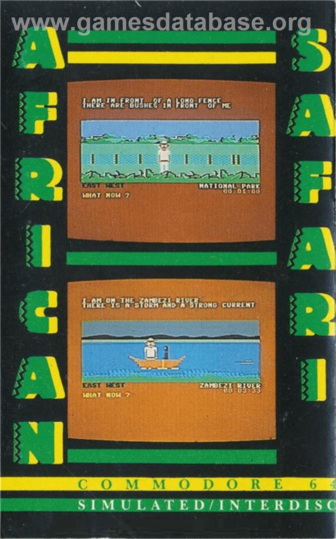 African Safari - Commodore 64 - Artwork - Box