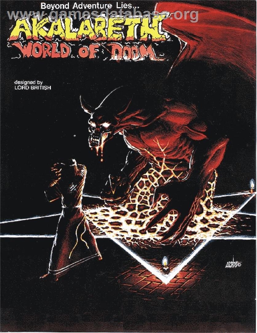 Akalabeth - World Of Doom - Commodore 64 - Artwork - Box