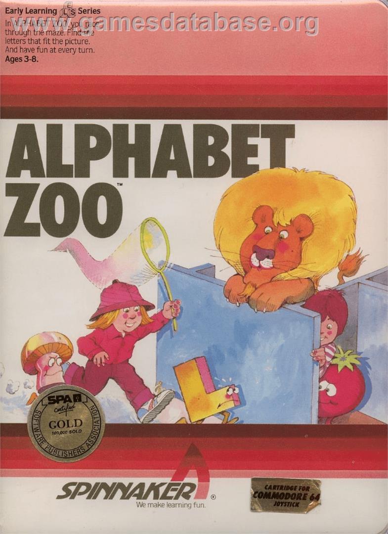 Alphabet Zoo - Commodore 64 - Artwork - Box