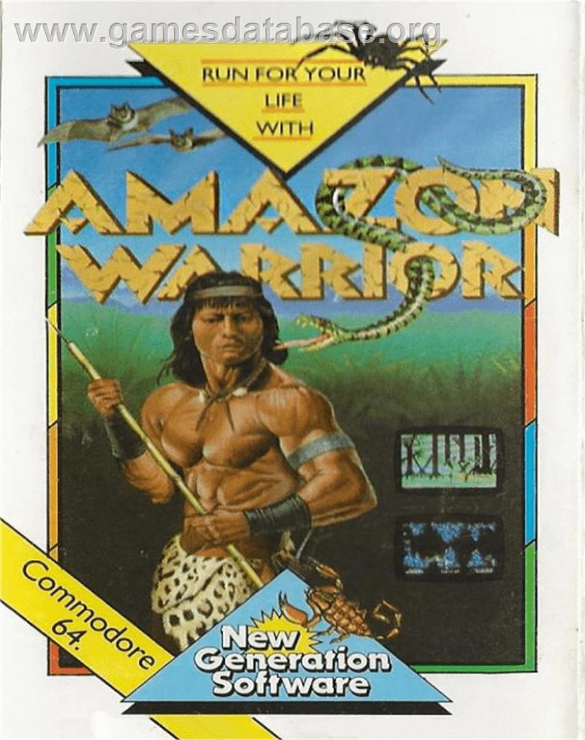 Amazon Warrior - Commodore 64 - Artwork - Box
