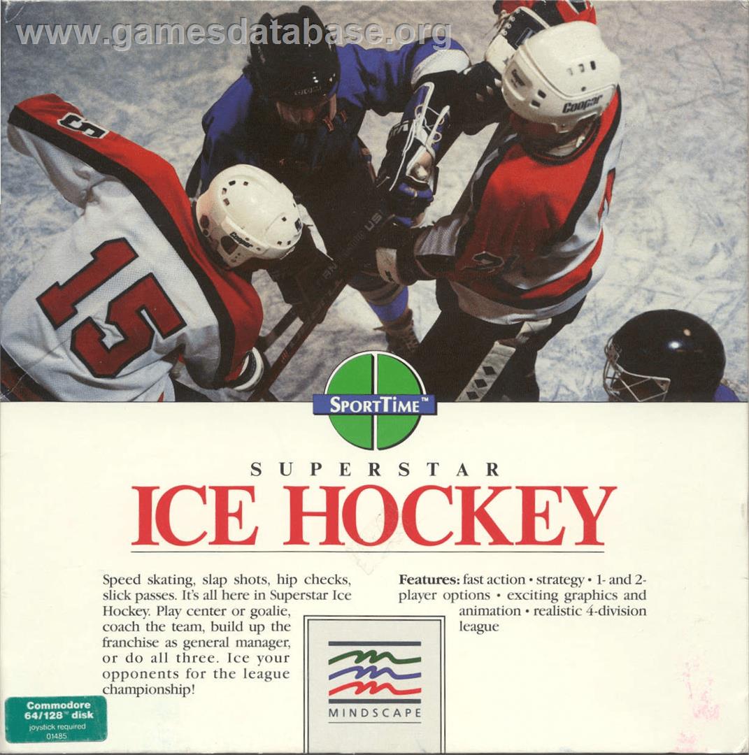 American Ice Hockey - Commodore 64 - Artwork - Box
