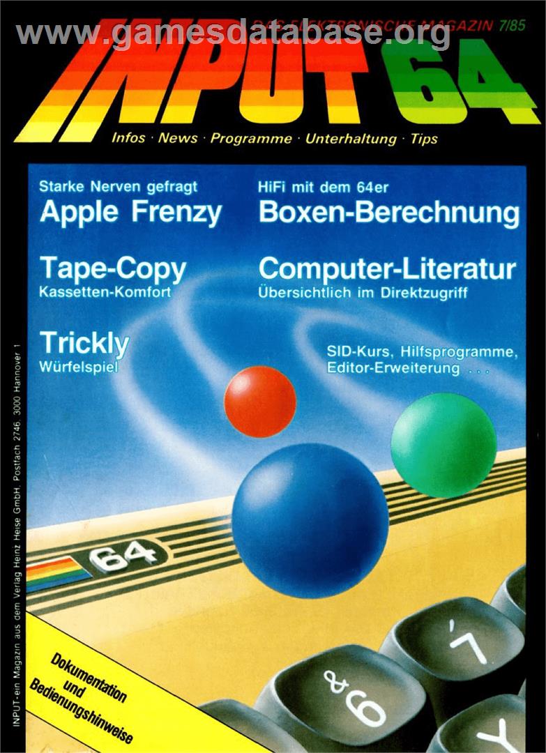 Apple Frenzy - Commodore 64 - Artwork - Box