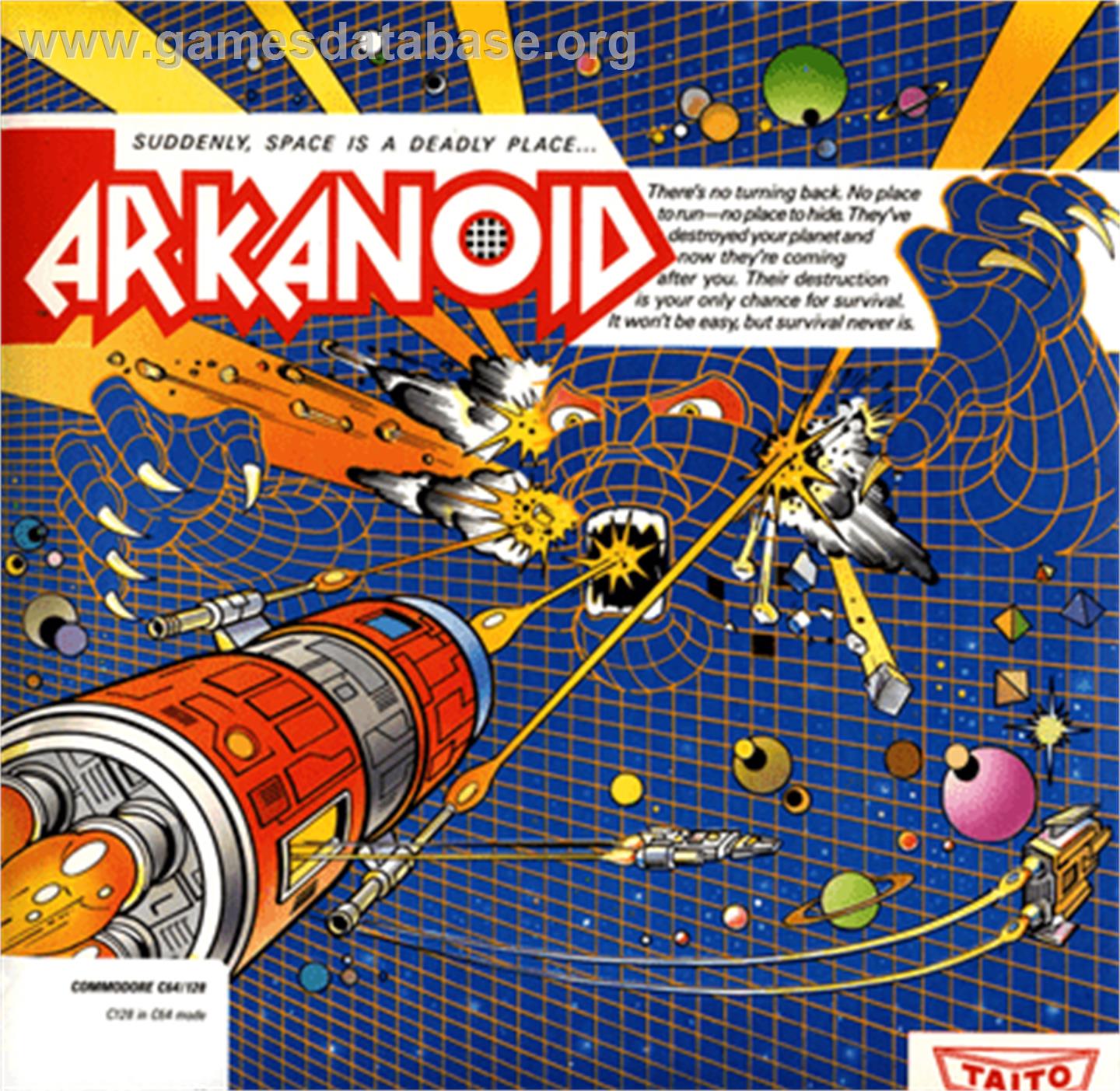 Arkanoid - Commodore 64 - Artwork - Box