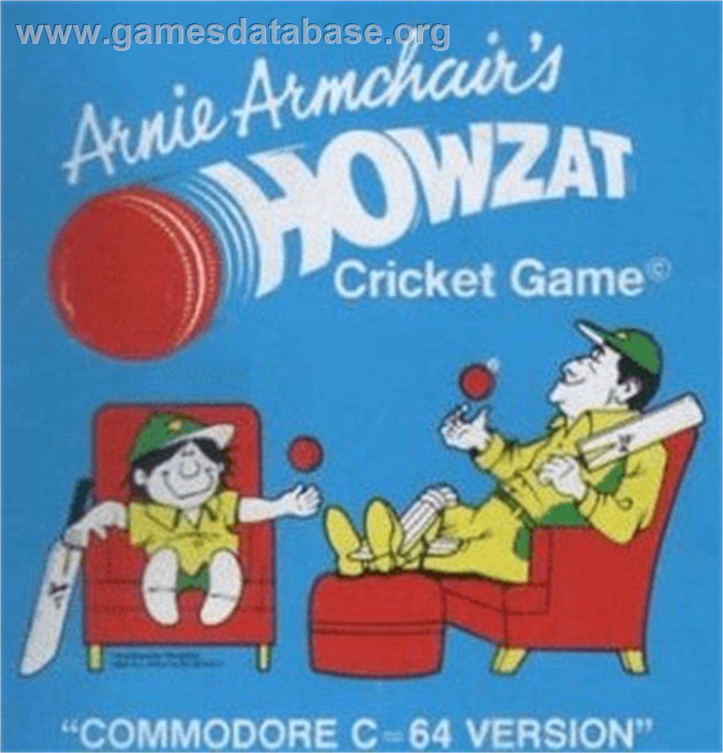 Arnie Armchair's Howzat Cricket Game - Commodore 64 - Artwork - Box