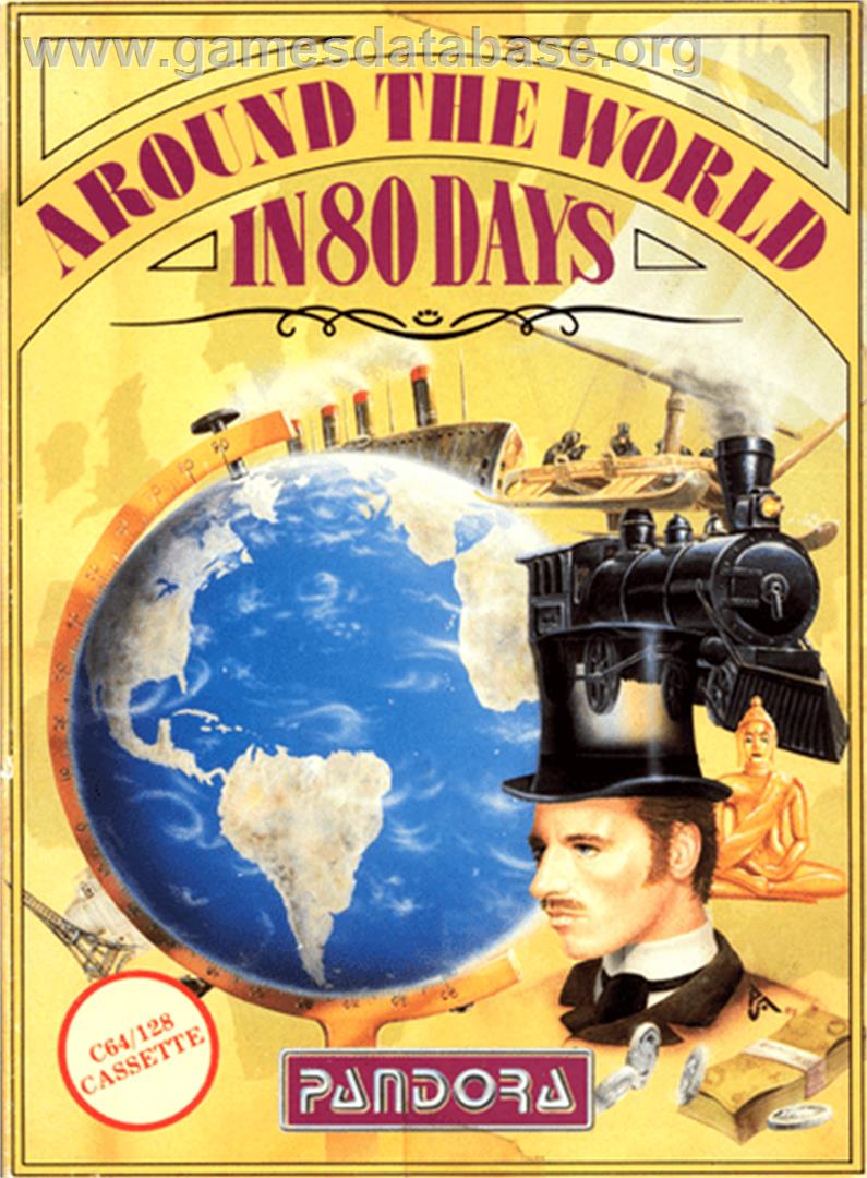 Around The World In 80 Days - Commodore 64 - Artwork - Box