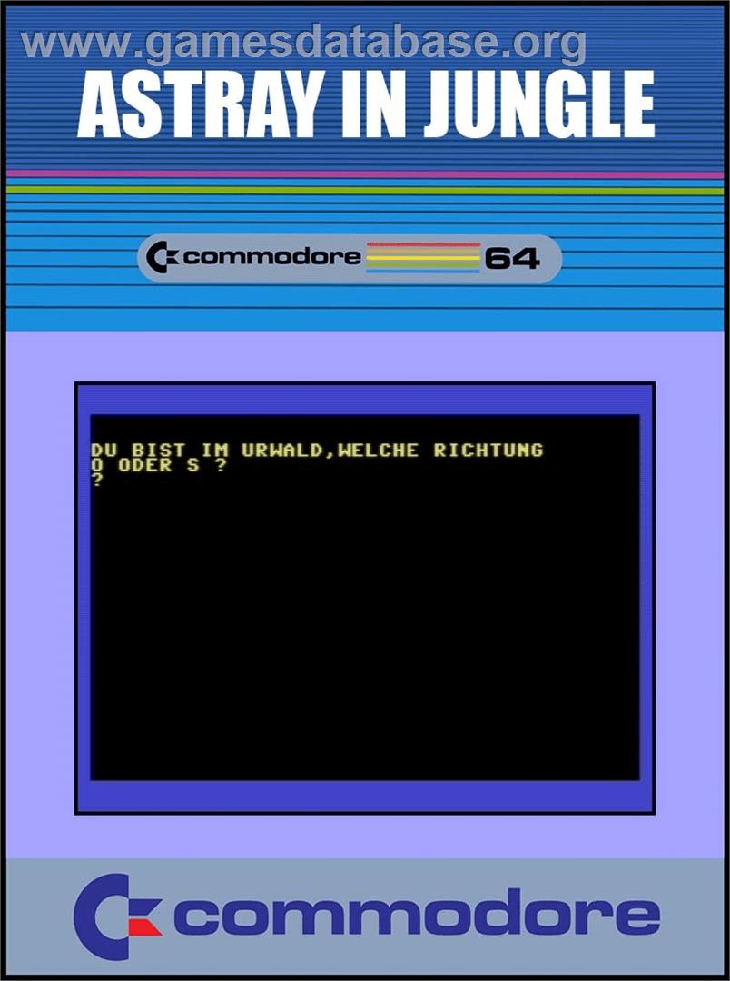 Astray In Jungle - Commodore 64 - Artwork - Box