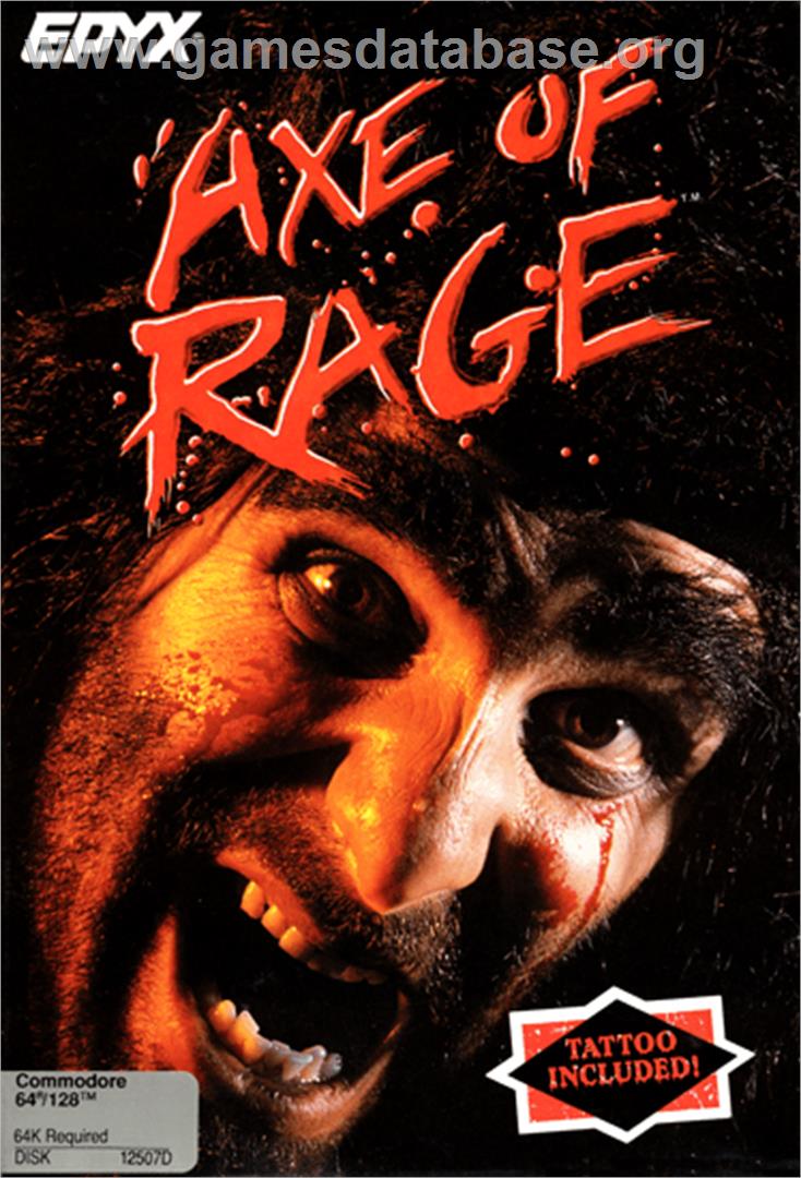 Axe of Rage - Commodore 64 - Artwork - Box