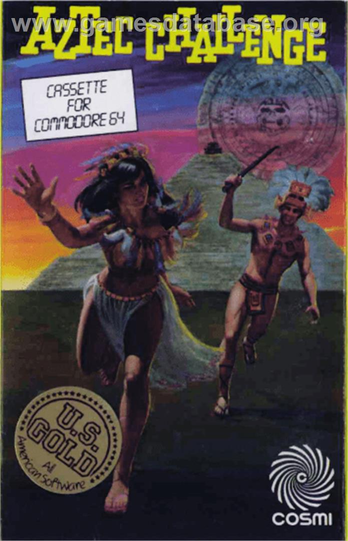 Aztec Challenge - Commodore 64 - Artwork - Box