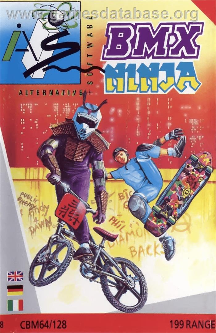 BMX Ninja - Commodore 64 - Artwork - Box
