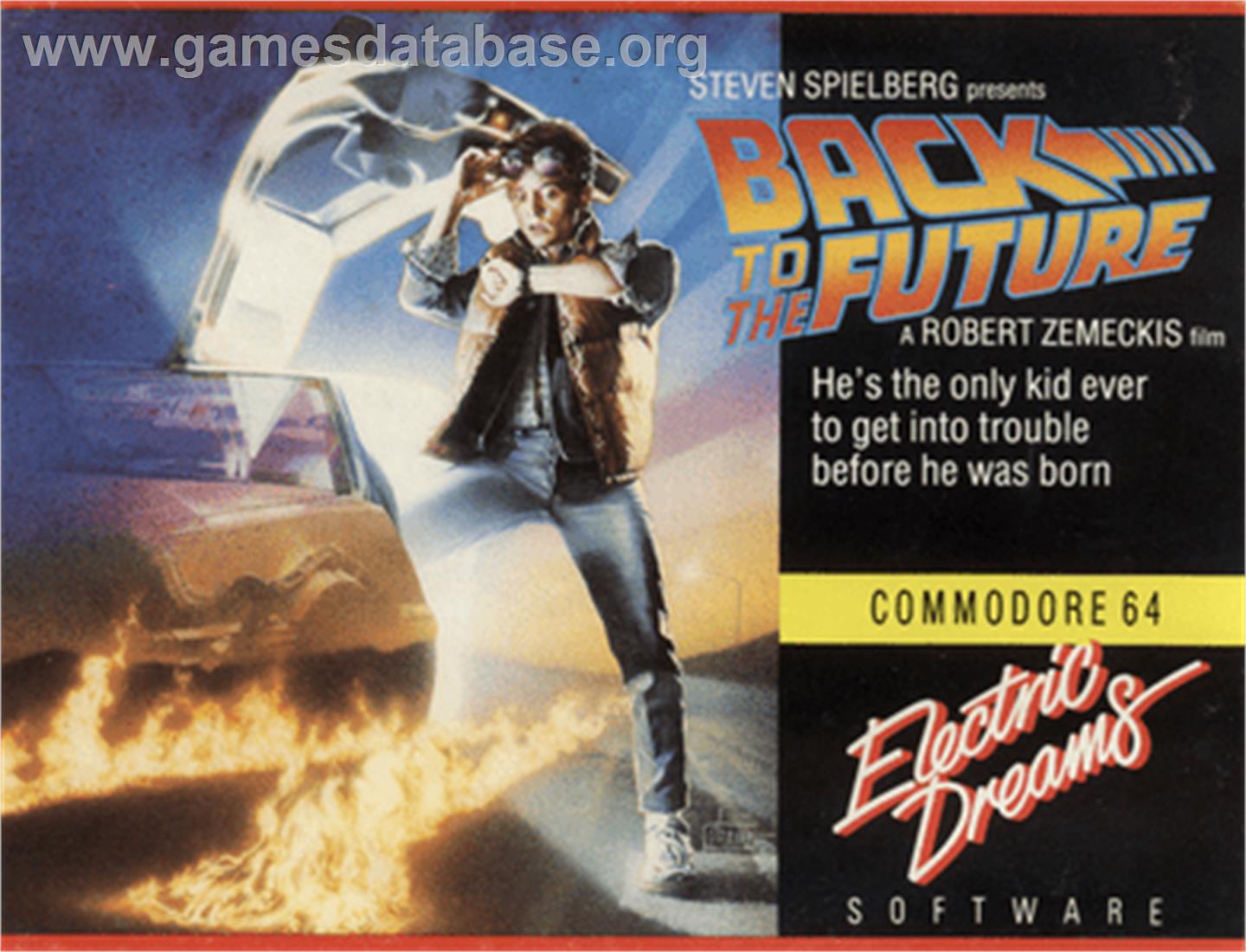 Back to the Future - Commodore 64 - Artwork - Box