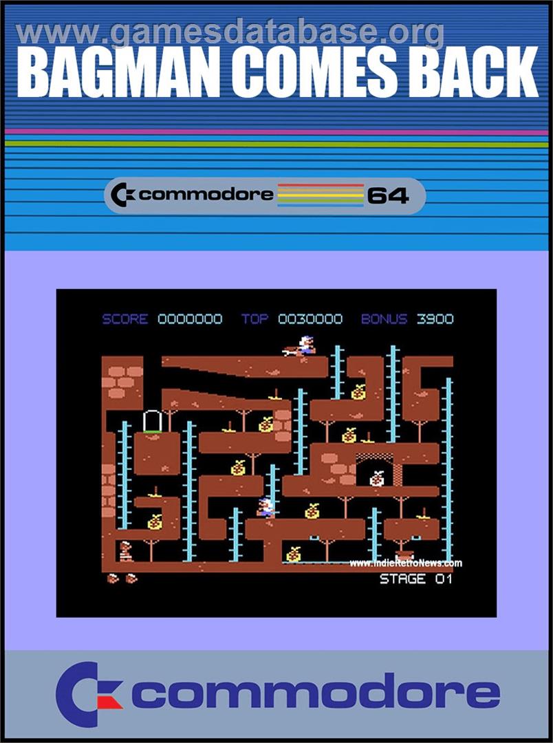 Bagman Comes Back - Commodore 64 - Artwork - Box