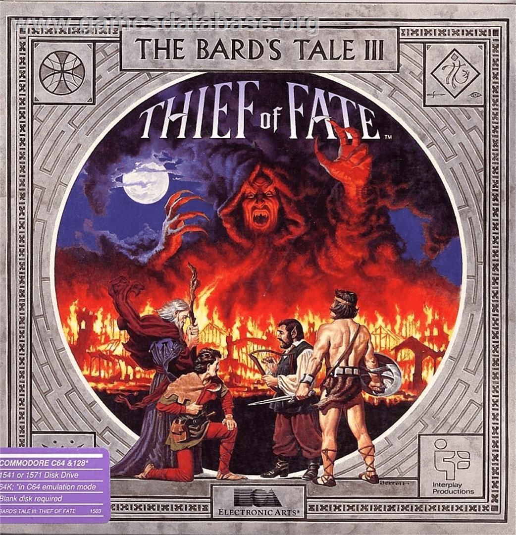 Bard's Tale 3 - Thief Of Fate, The - Commodore 64 - Artwork - Box