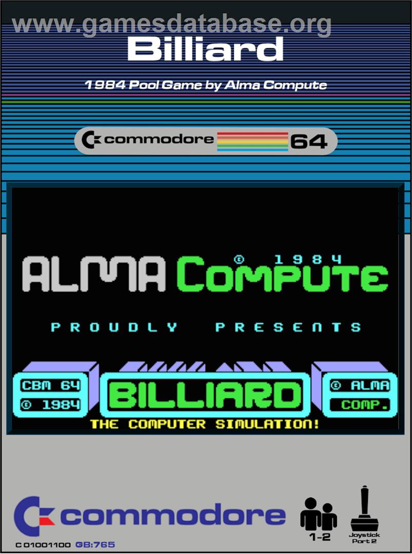 Billiard - Commodore 64 - Artwork - Box