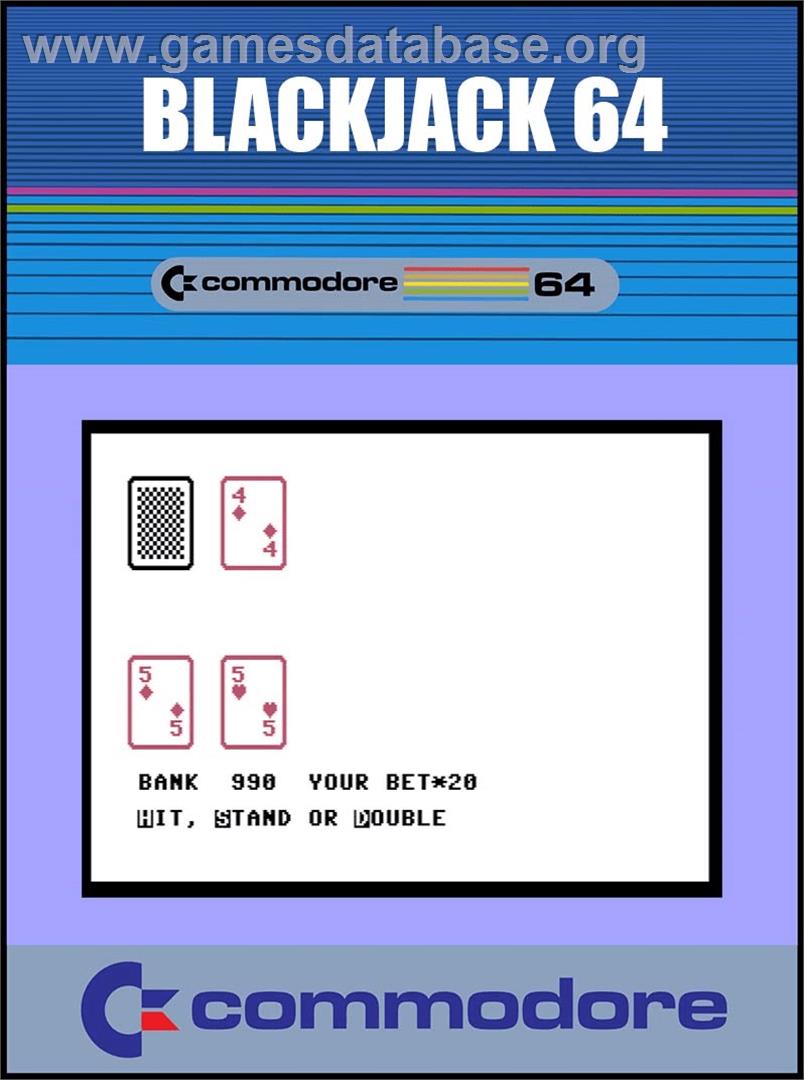 Blackjack 64 - Commodore 64 - Artwork - Box