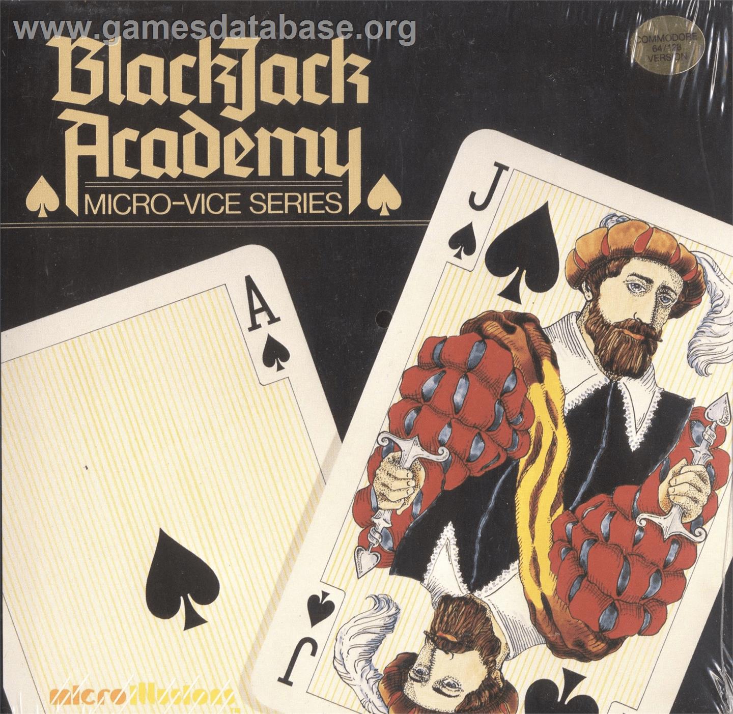 Blackjack Academy - Commodore 64 - Artwork - Box