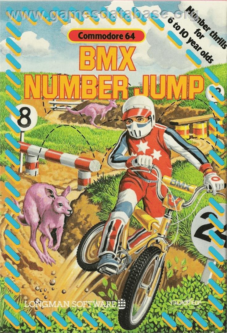 Bmx Number Jump - Commodore 64 - Artwork - Box