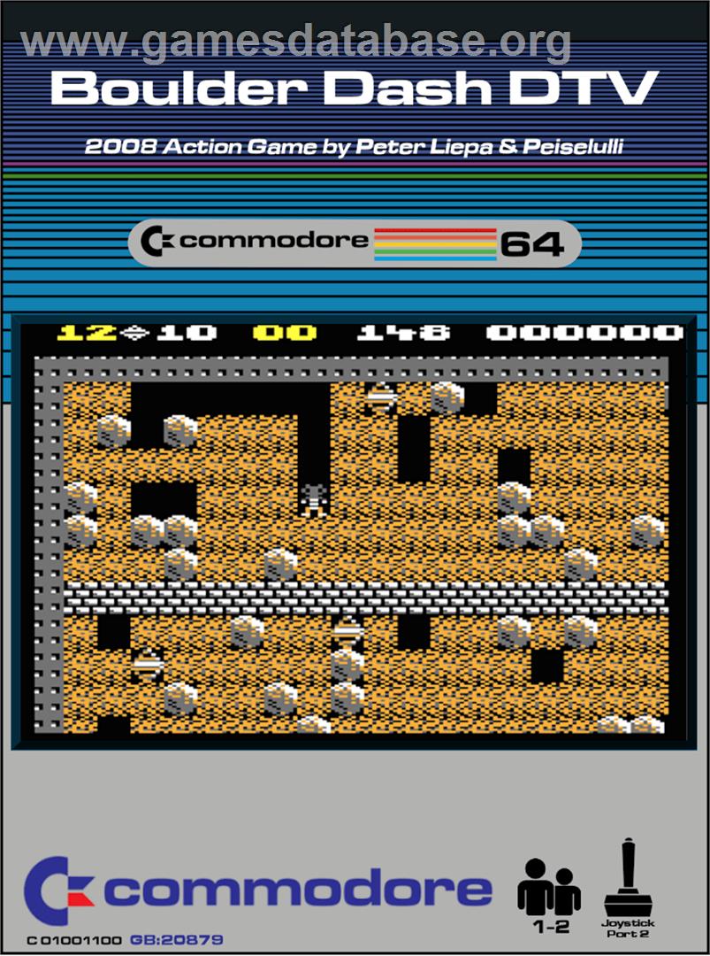 Boulder Dash DTV - Commodore 64 - Artwork - Box
