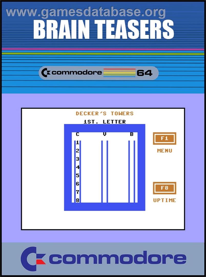 Brain Teasers - Commodore 64 - Artwork - Box