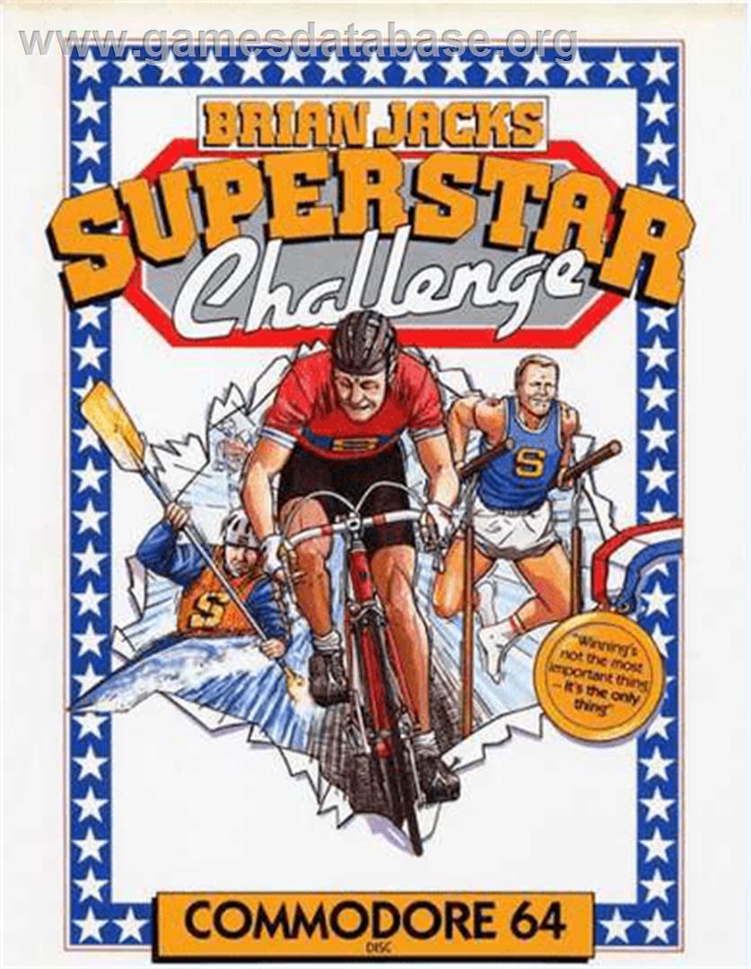 Brian Jacks Superstar Challenge - Commodore 64 - Artwork - Box