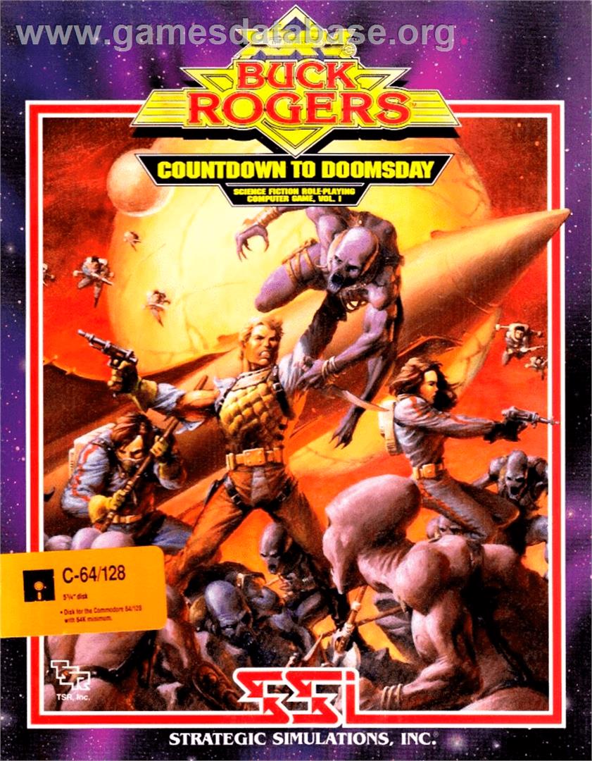 Buck Rogers - Countdown To Doomsday - Commodore 64 - Artwork - Box