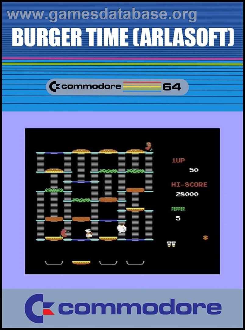 Burger Time - Commodore 64 - Artwork - Box