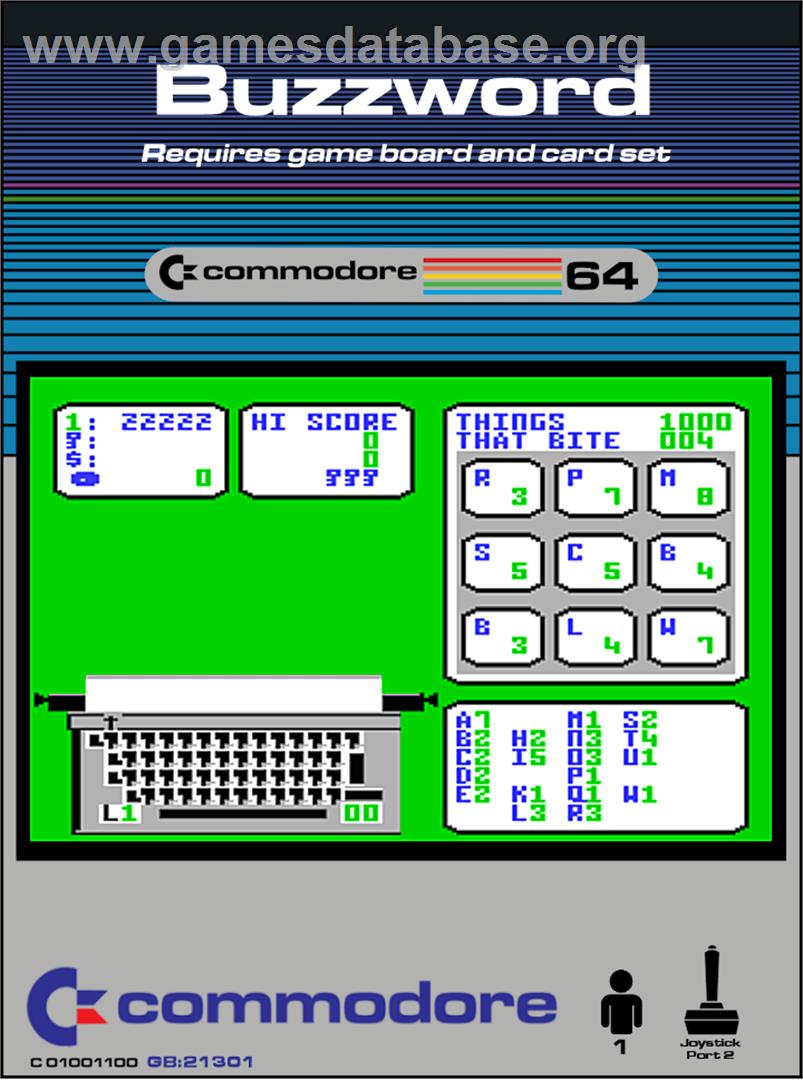 Buzzword - Commodore 64 - Artwork - Box