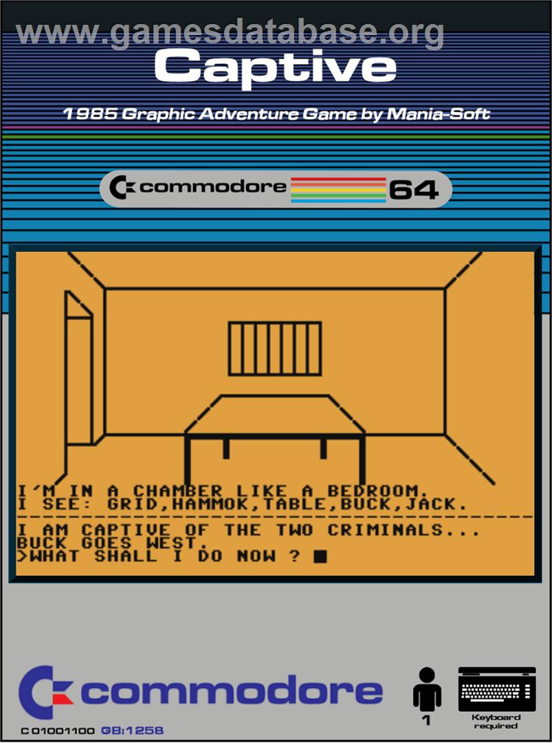Captive - Commodore 64 - Artwork - Box