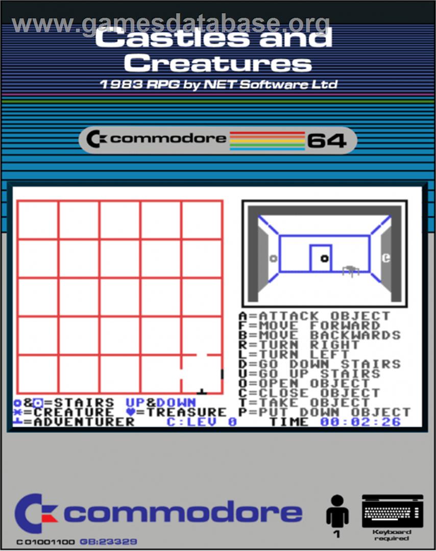 Castles And Creatures - Commodore 64 - Artwork - Box