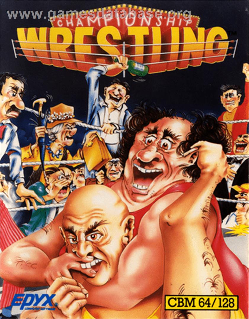 Championship Wrestling - Commodore 64 - Artwork - Box