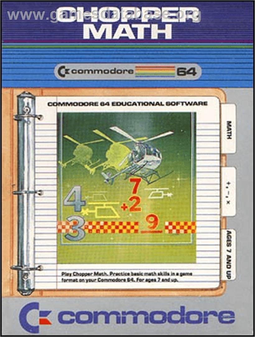 Chopper Math - Commodore 64 - Artwork - Box