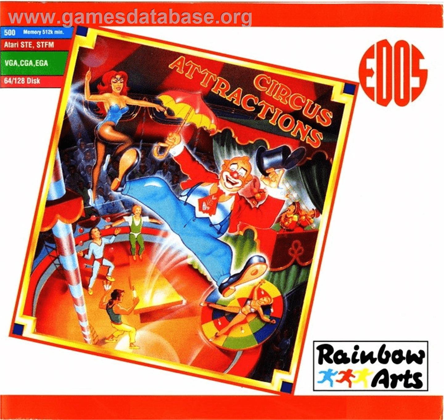 Circus Attractions - Commodore 64 - Artwork - Box