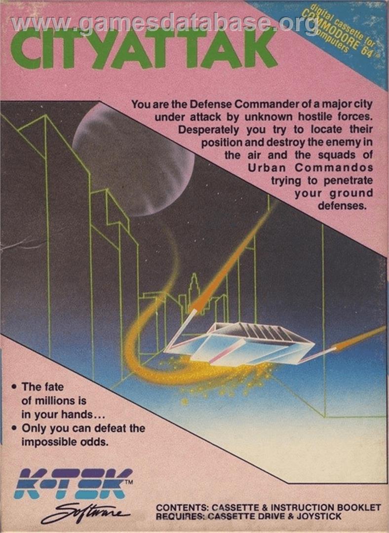 Cityattak! - Commodore 64 - Artwork - Box