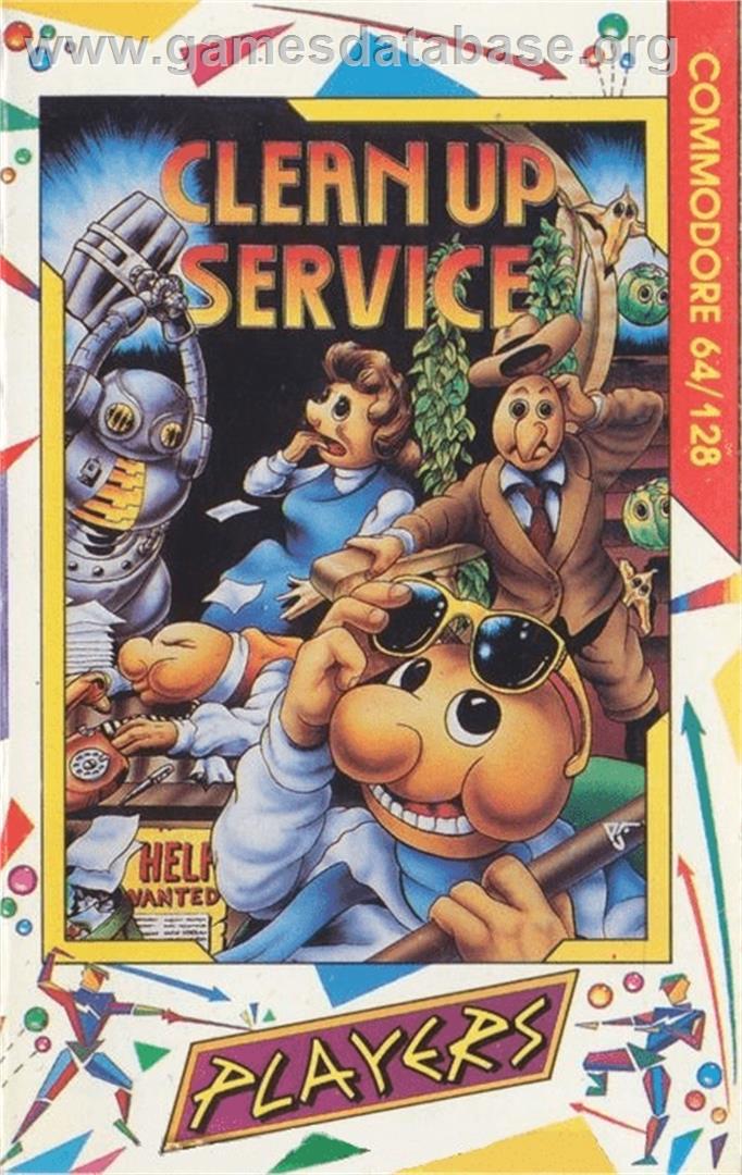 Clean Up Service - Commodore 64 - Artwork - Box