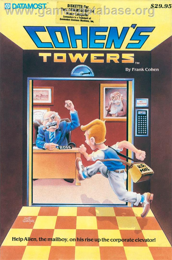 Cohen's Towers - Commodore 64 - Artwork - Box