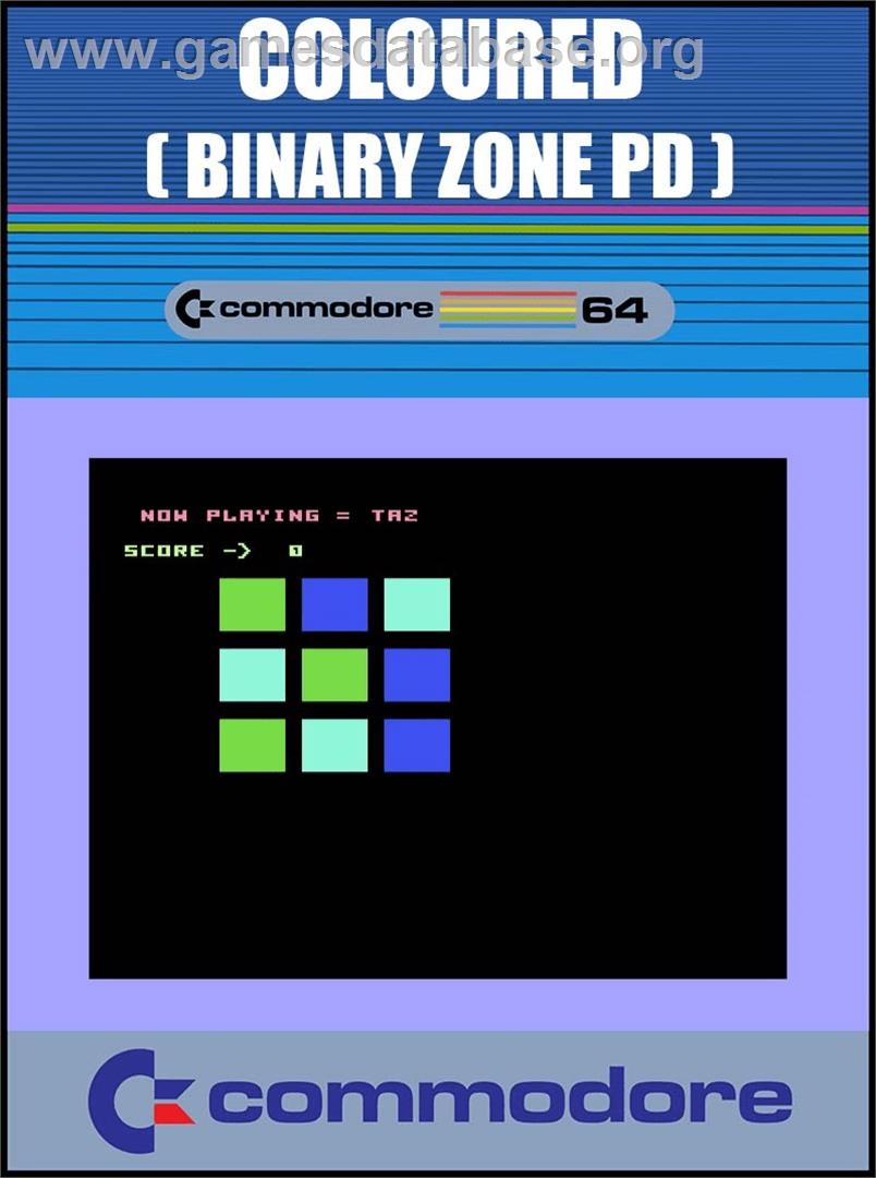 Coloured (Binary Zone) - Commodore 64 - Artwork - Box