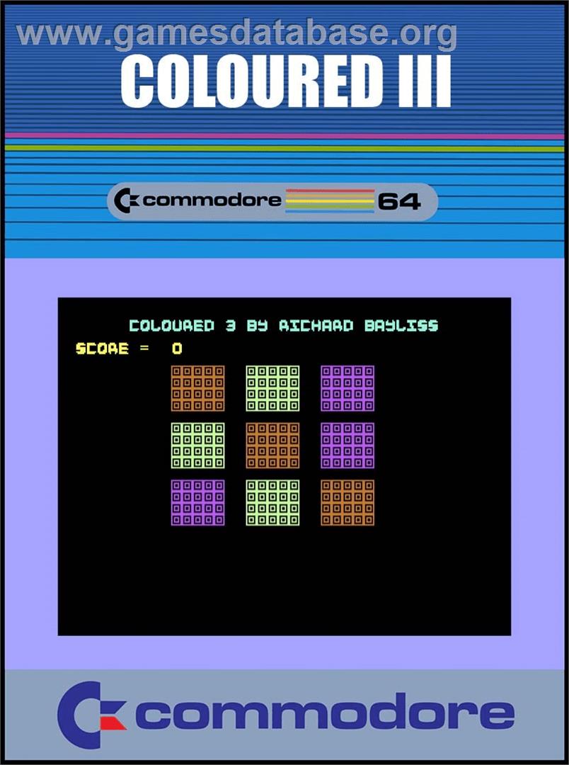 Coloured 3 - Commodore 64 - Artwork - Box