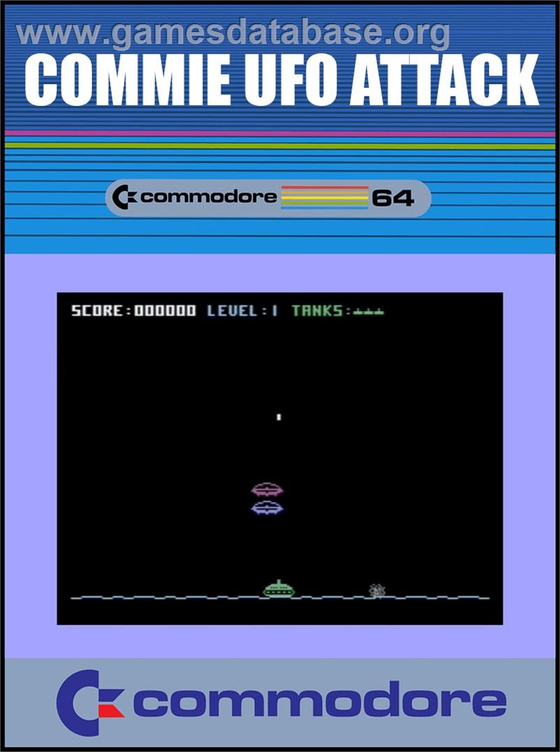 Commie UFO Attack - Commodore 64 - Artwork - Box
