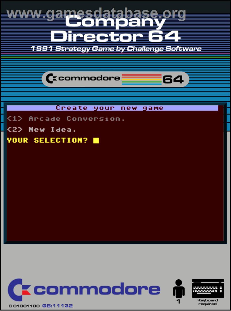 Company Director 64 - Commodore 64 - Artwork - Box