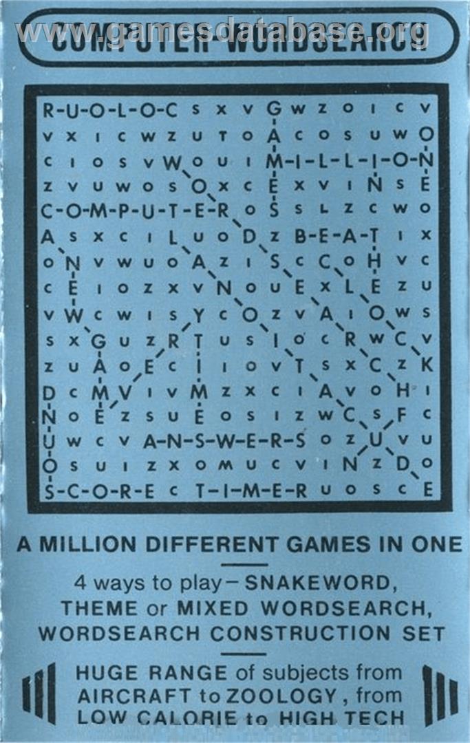 Computer-wordsearch - Commodore 64 - Artwork - Box